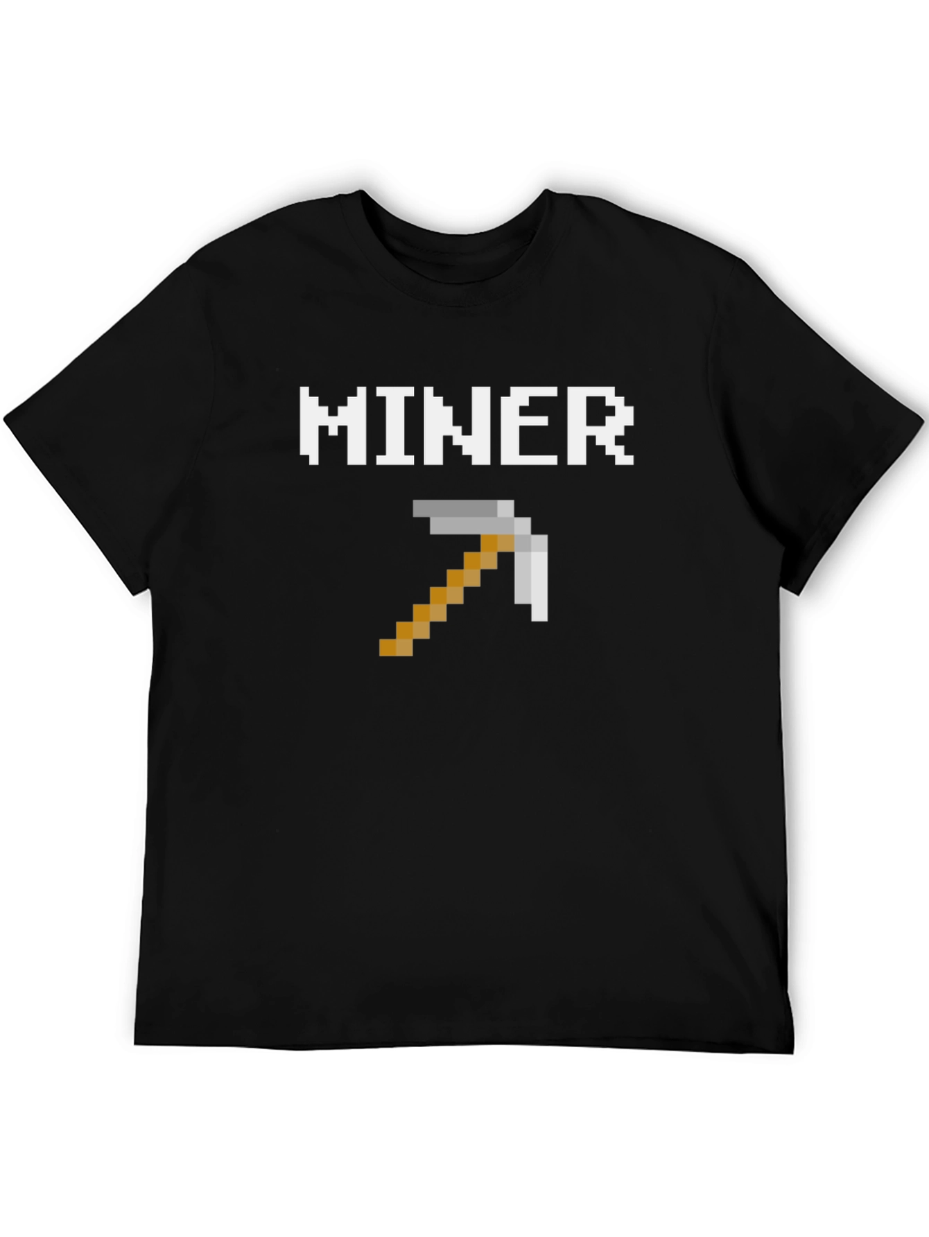 Minecraft Miner Pixel T-Shirt - Gaming Apparel
