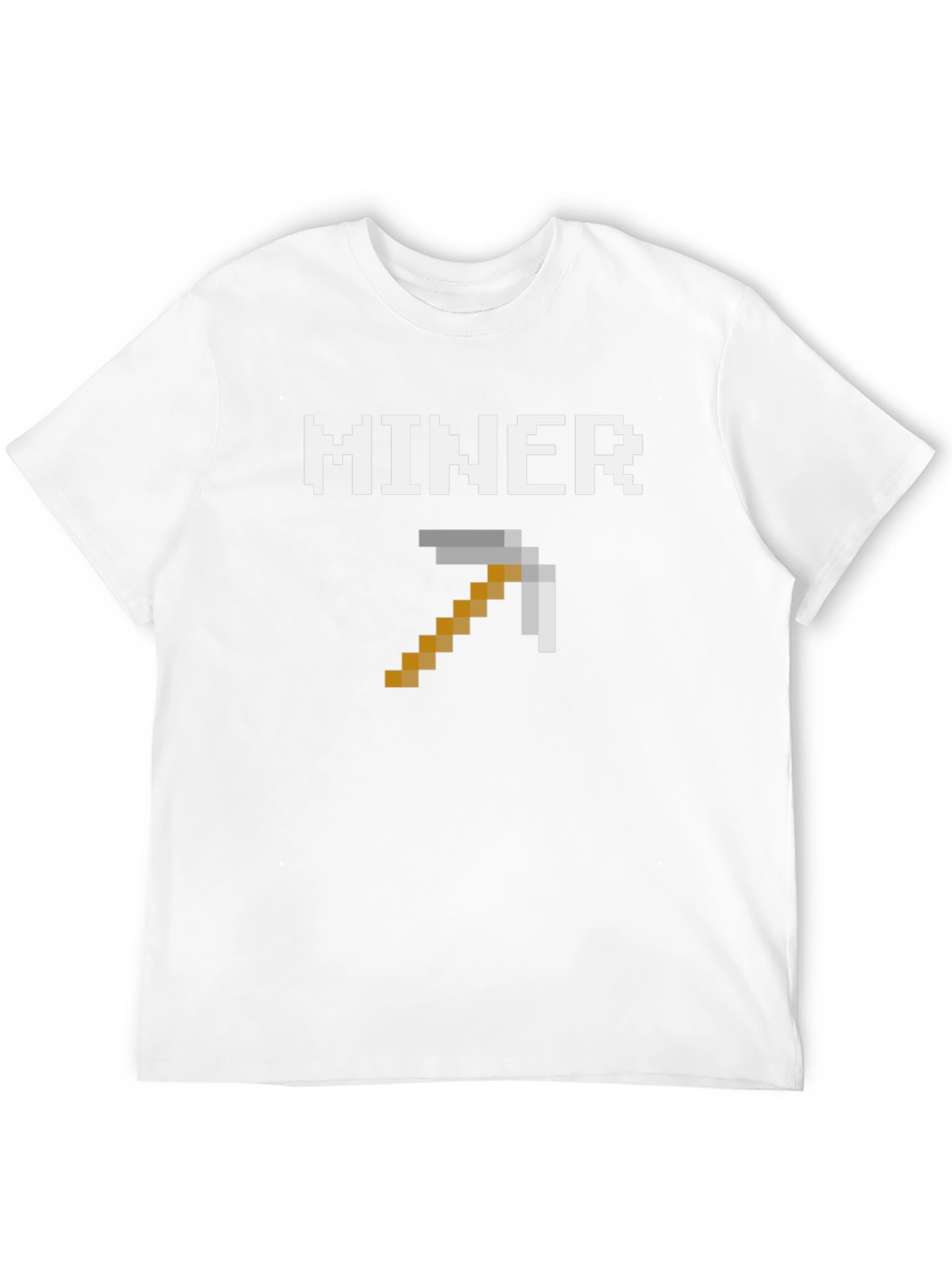 Minecraft Miner Pixel T-Shirt - Gaming Apparel