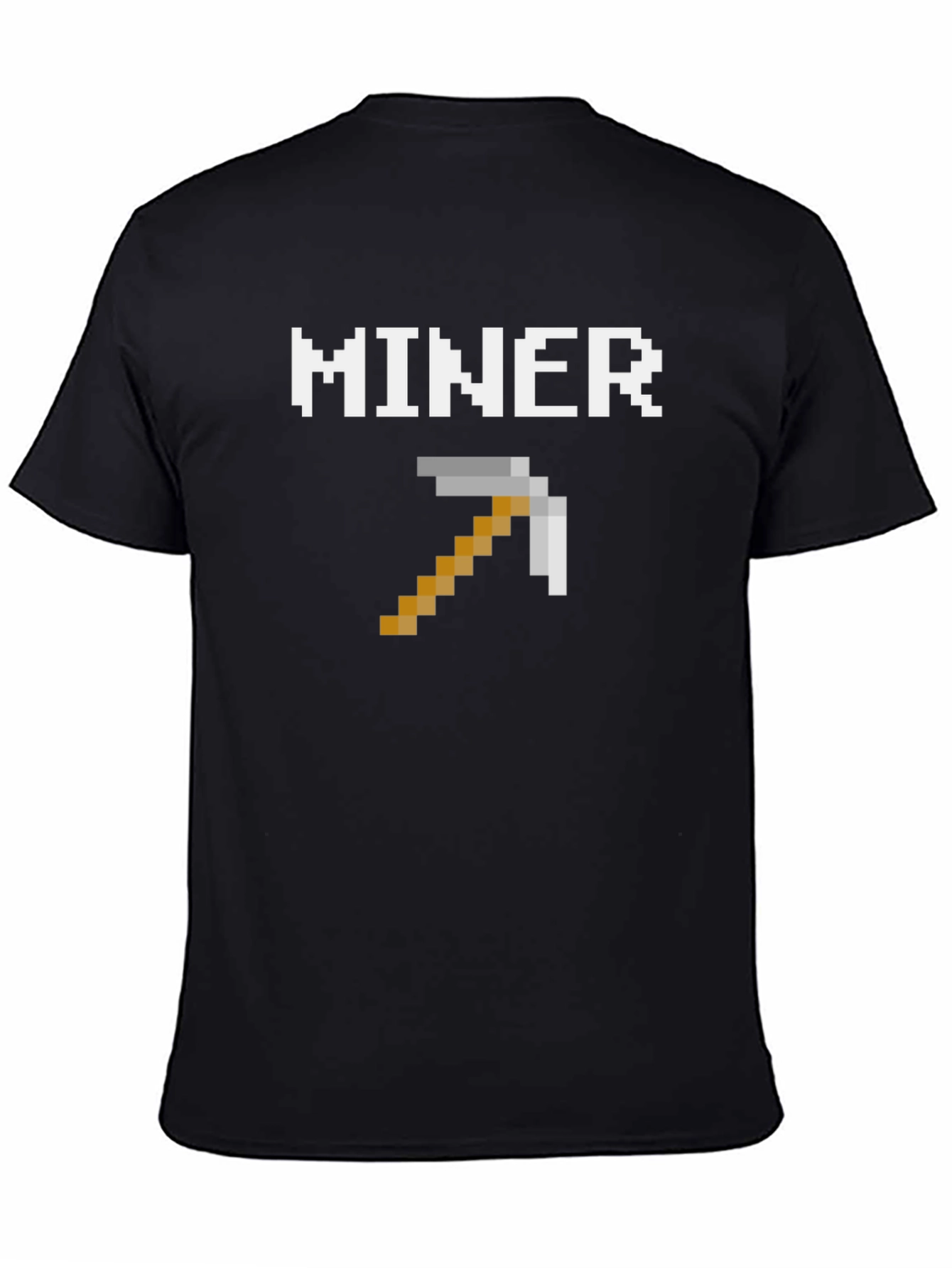 Minecraft Miner Pixel T-Shirt - Gaming Apparel