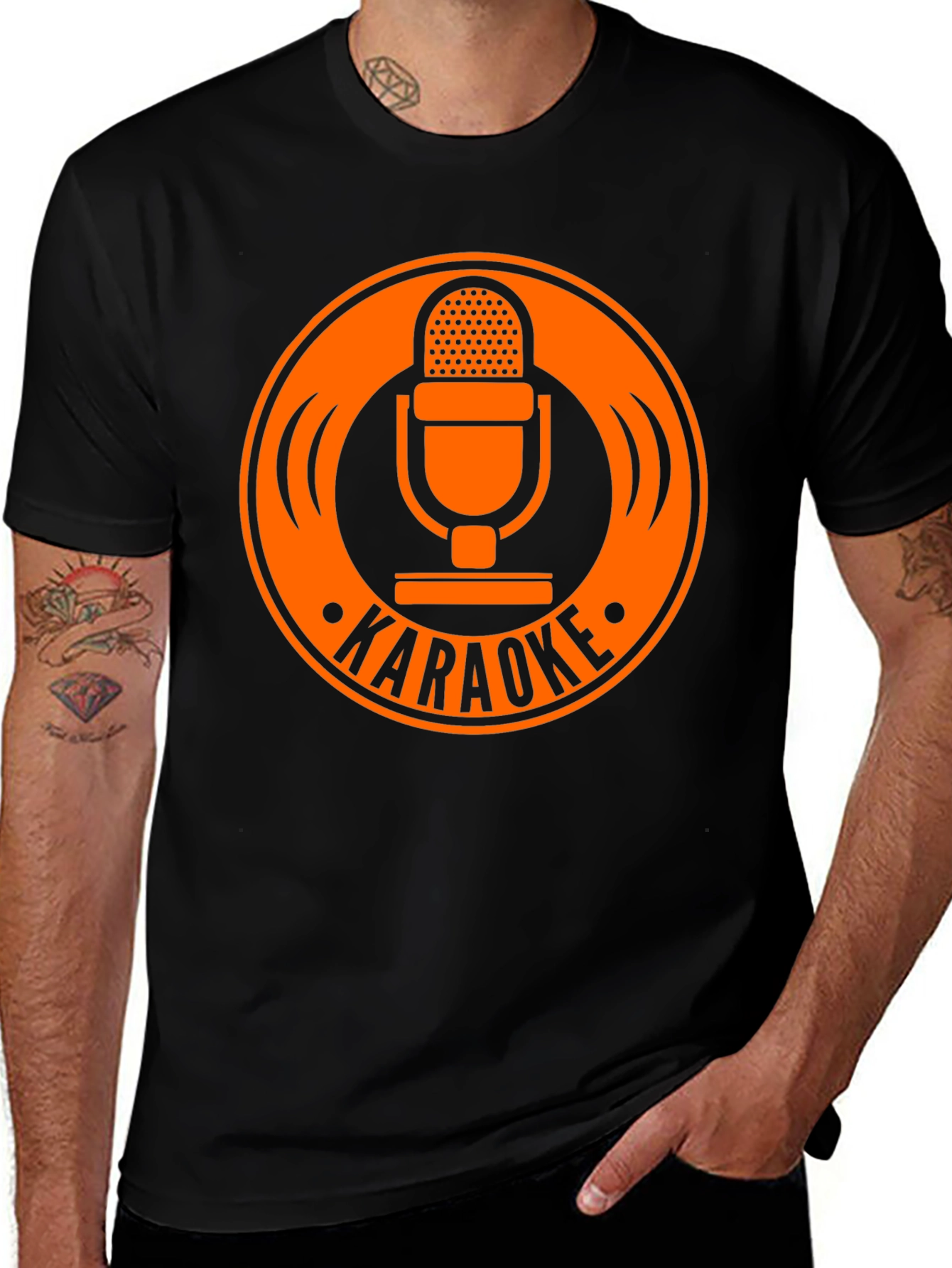 Karaoke Microphone Graphic T-Shirt