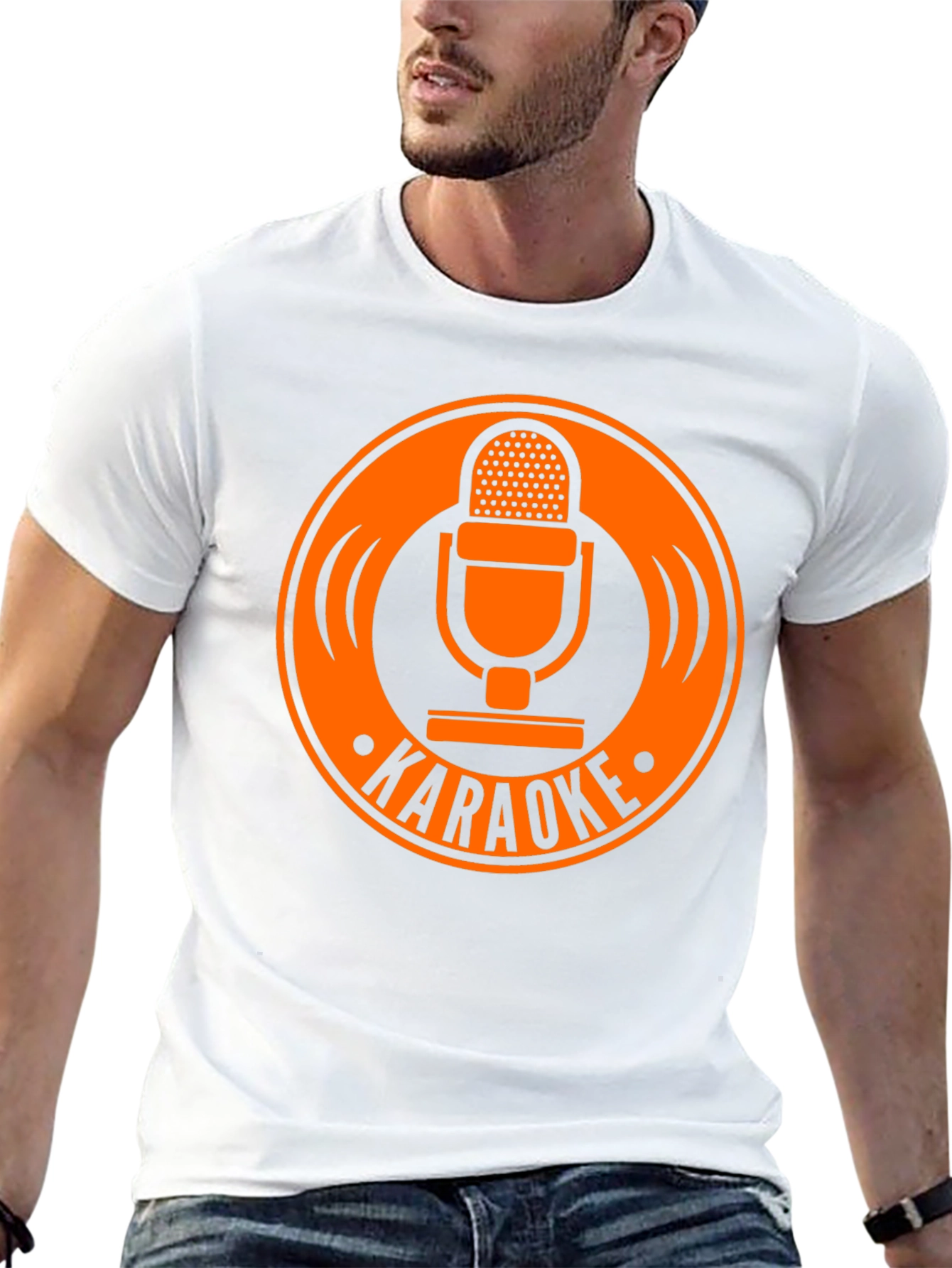 Karaoke Microphone Graphic T-Shirt
