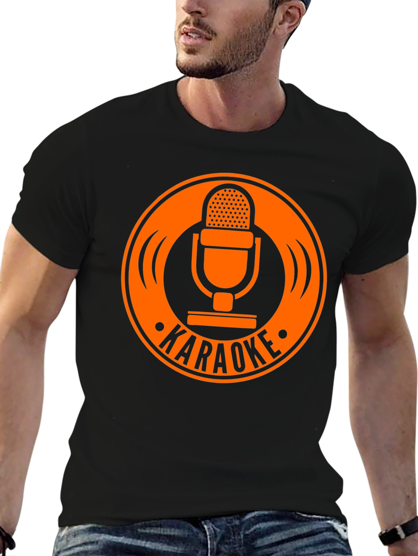 Karaoke Microphone Graphic T-Shirt