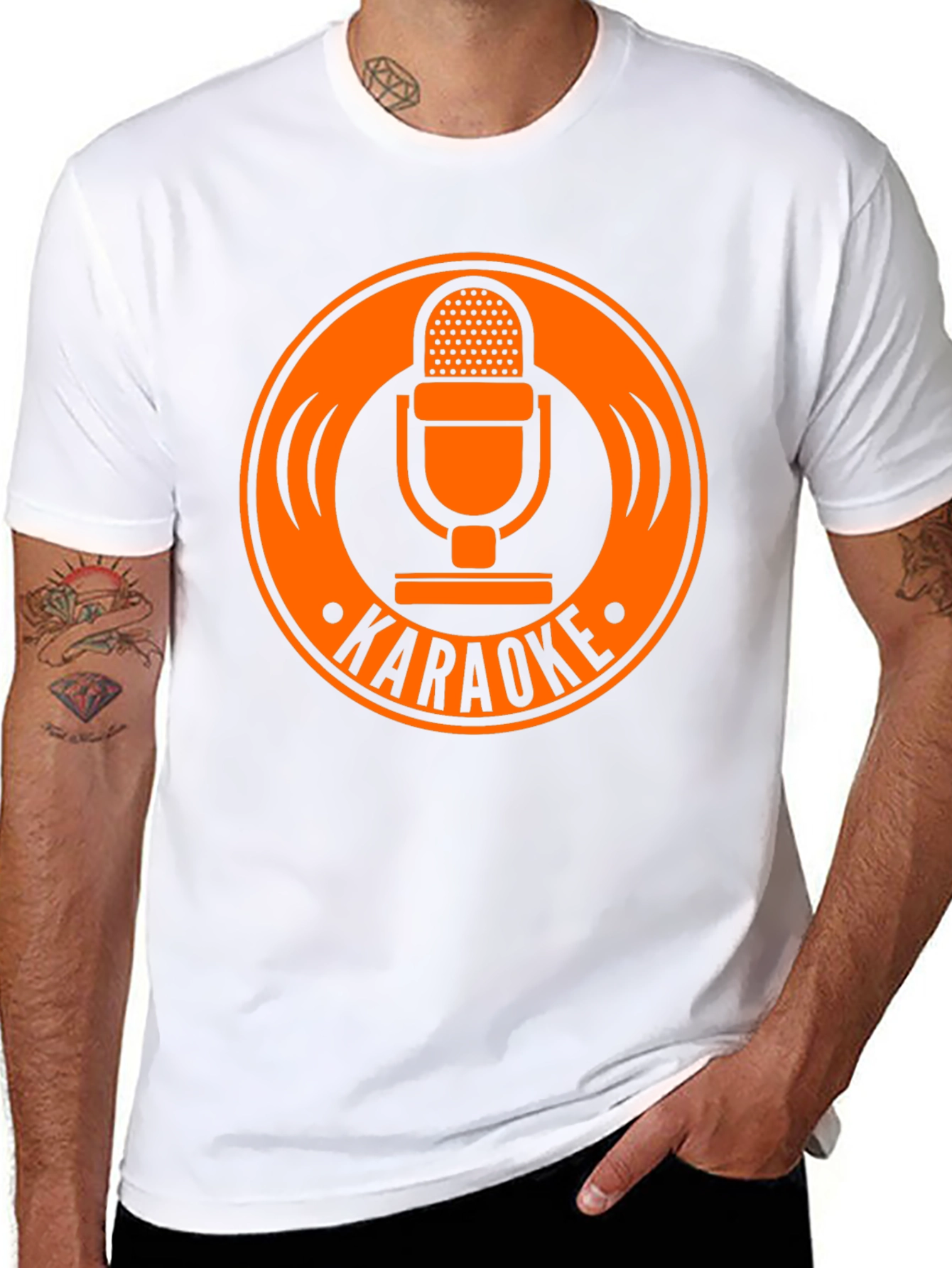 Karaoke Microphone Graphic T-Shirt