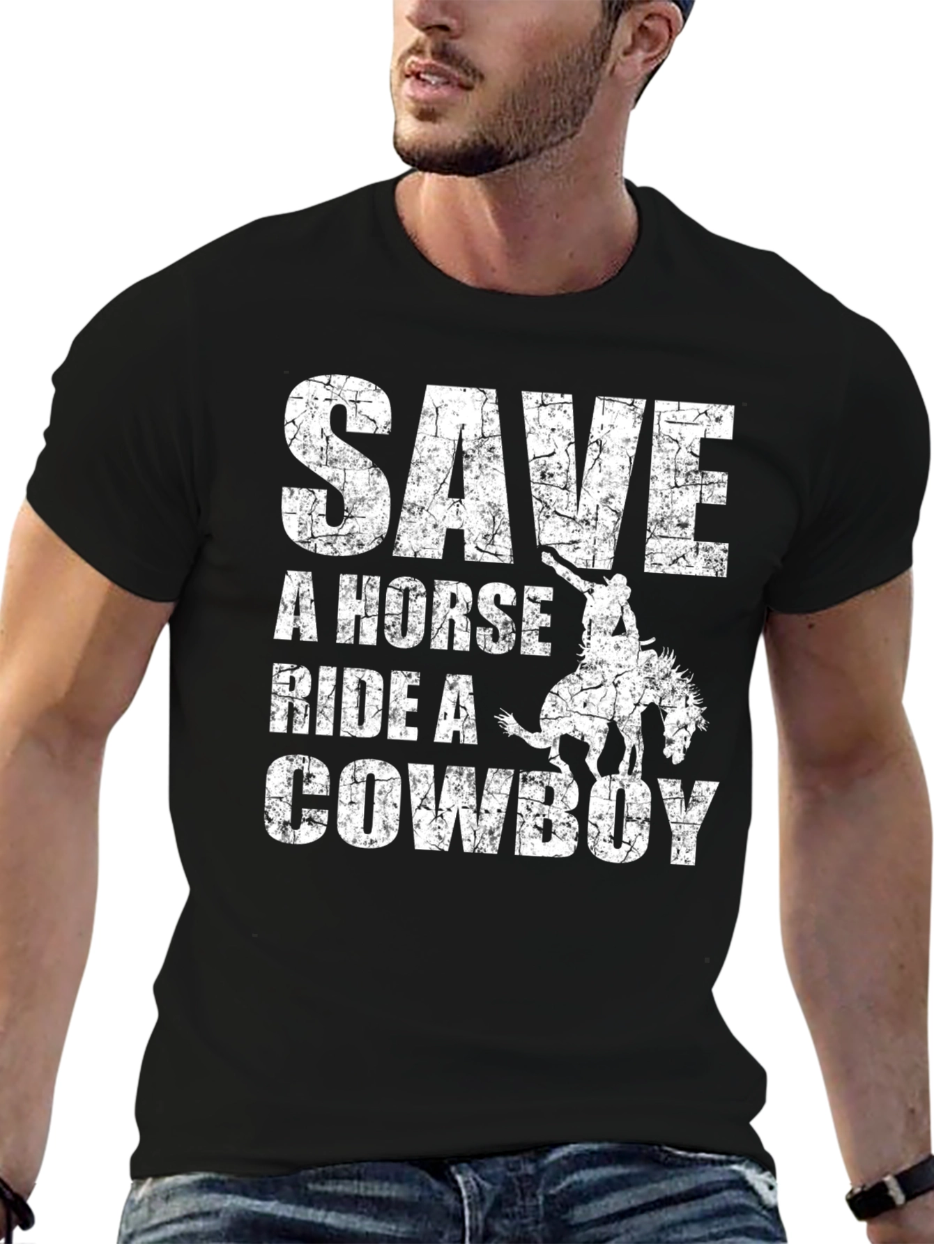 Save a Horse Ride a Cowboy Graphic Tee