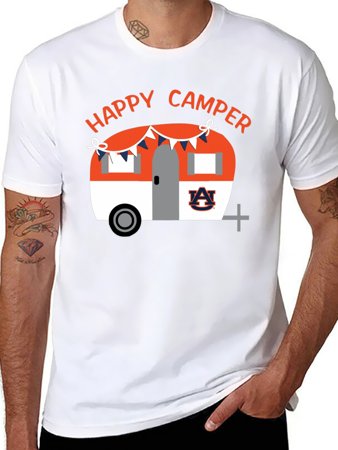 Happy Camper Auburn Tigers T-Shirt