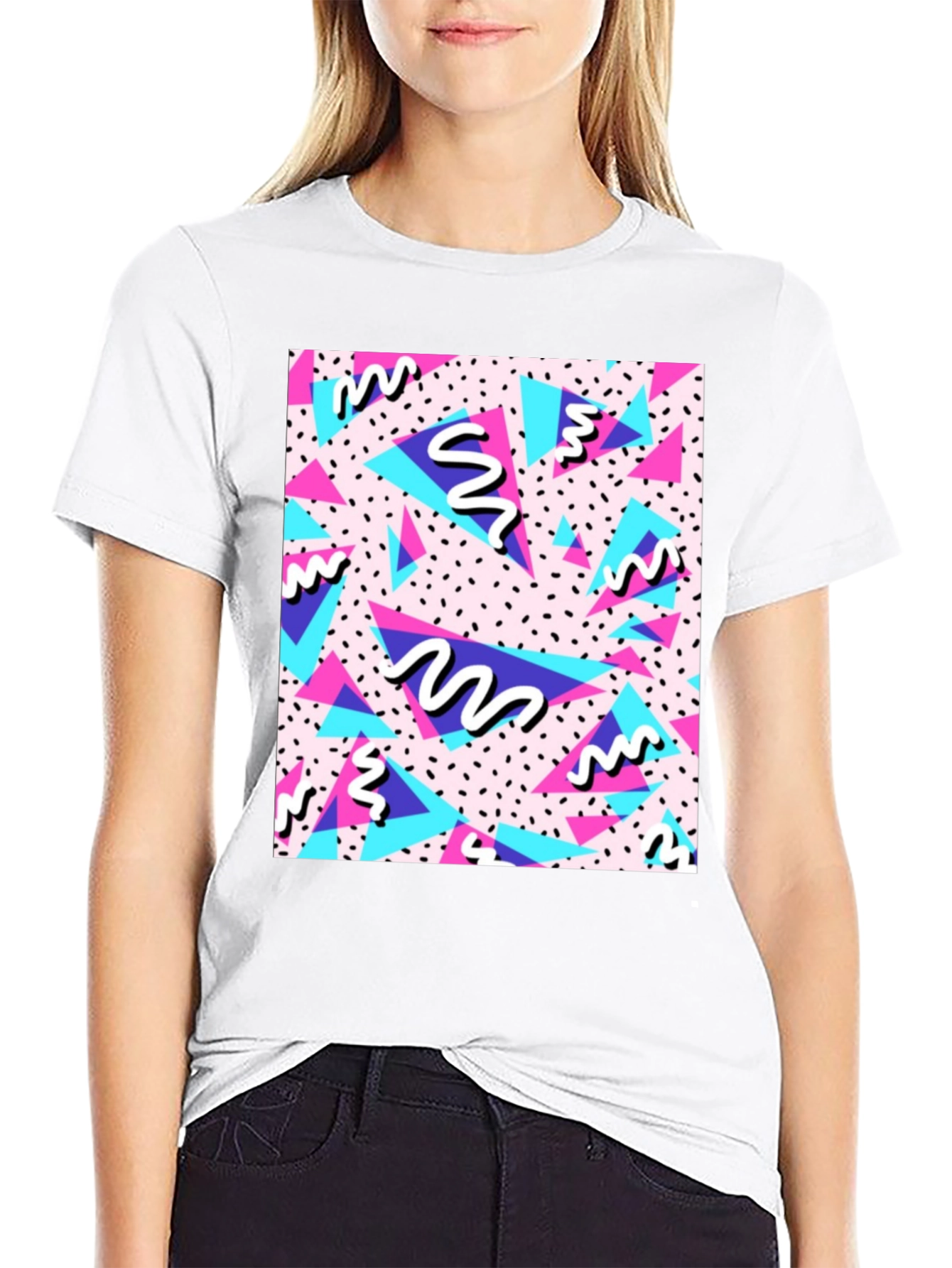 Vaporwave Pattern T-Shirt - Retro 90s Style