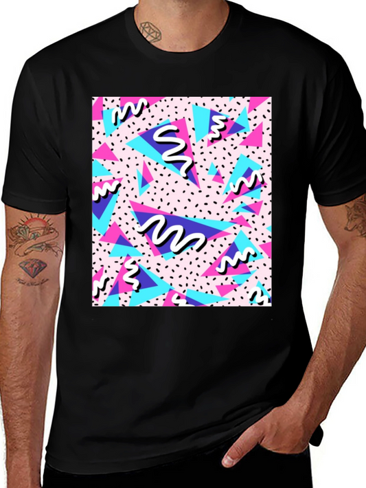 Vaporwave Pattern T-Shirt - Retro 90s Style