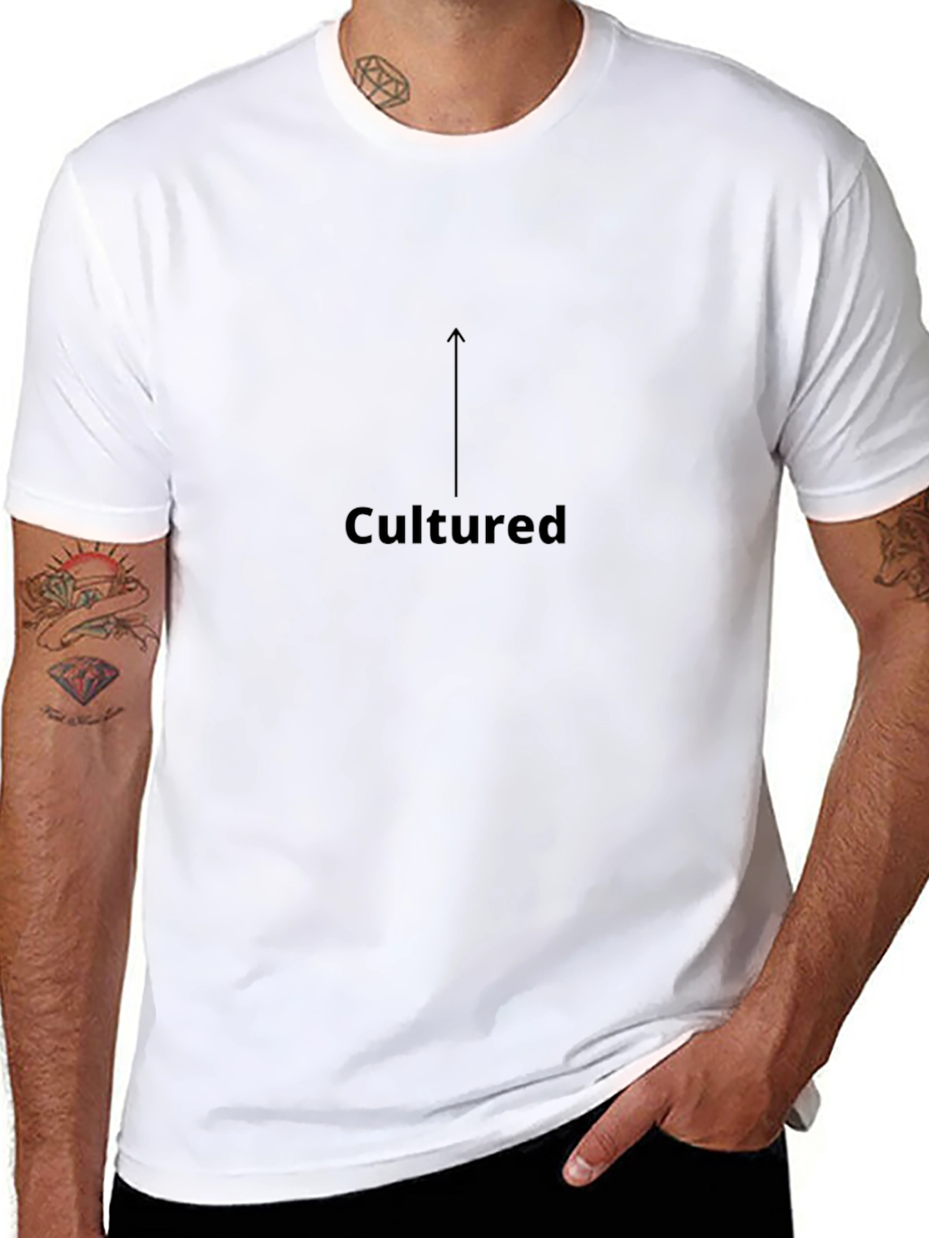 Cultured Graphic Black T-Shirt