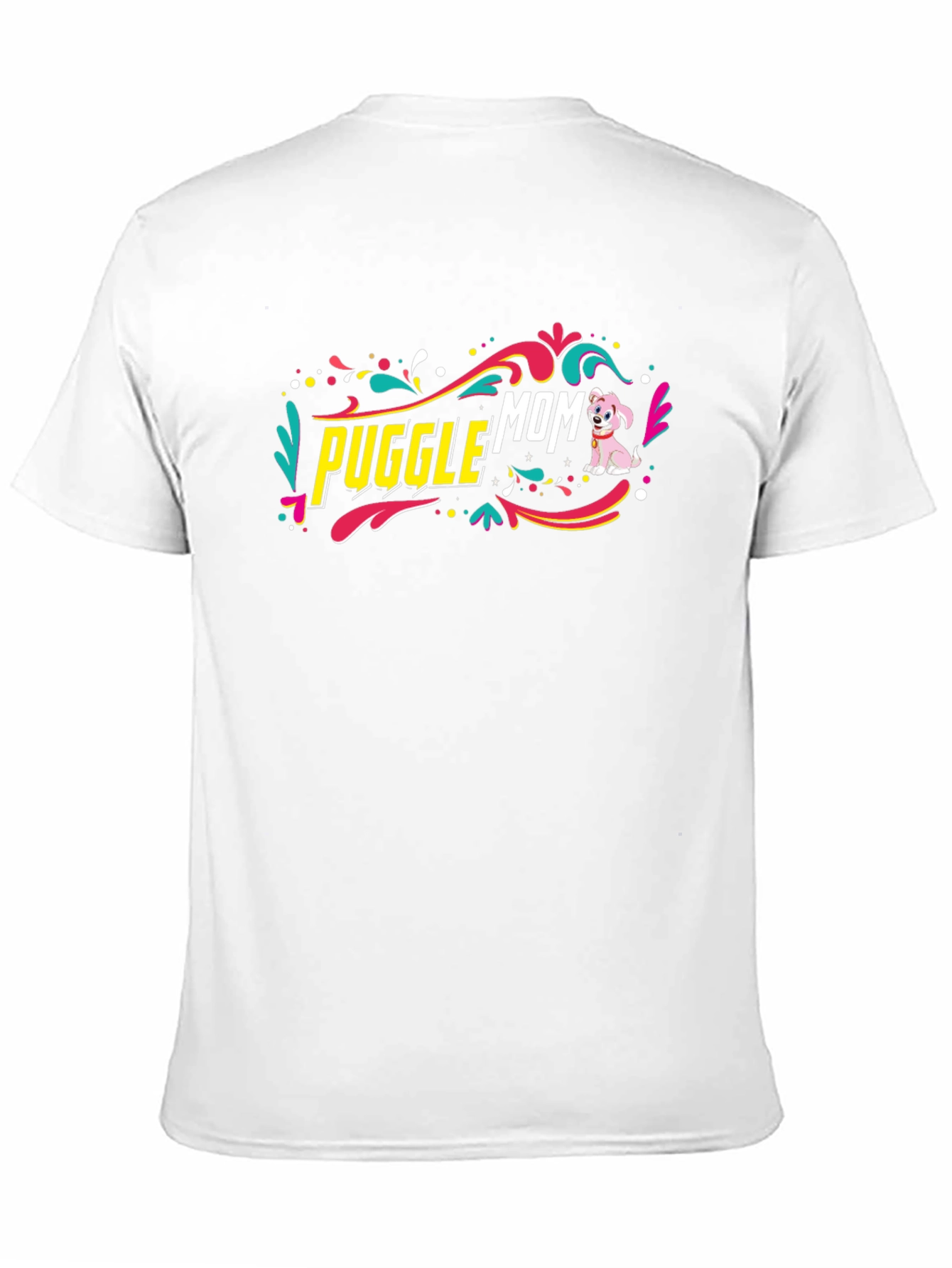 Puggle Mom Graphic Tee - Cute Dog Lover Shirt