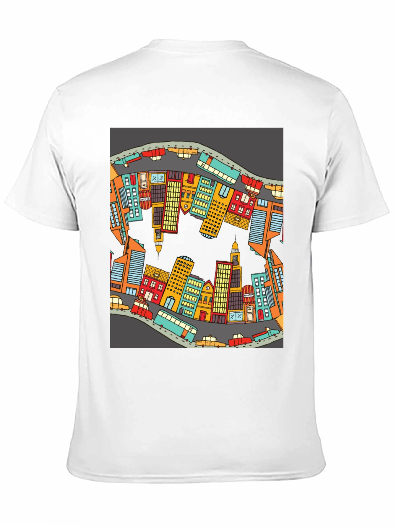 Cityscape Graphic T-Shirt - Urban Style Cotton Tee