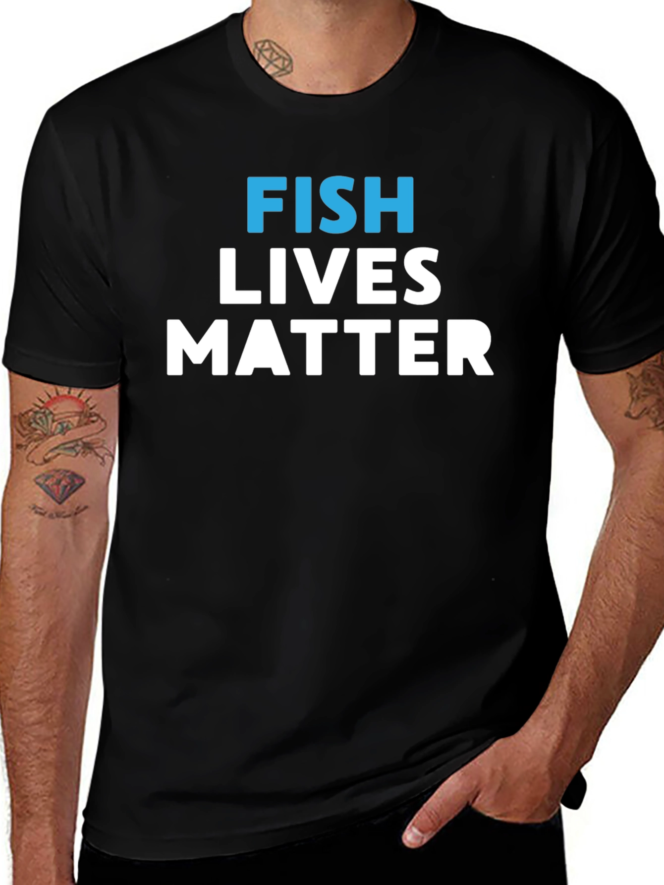 Fish Lives Matter Graphic Tee - Unisex Cotton T-Shirt
