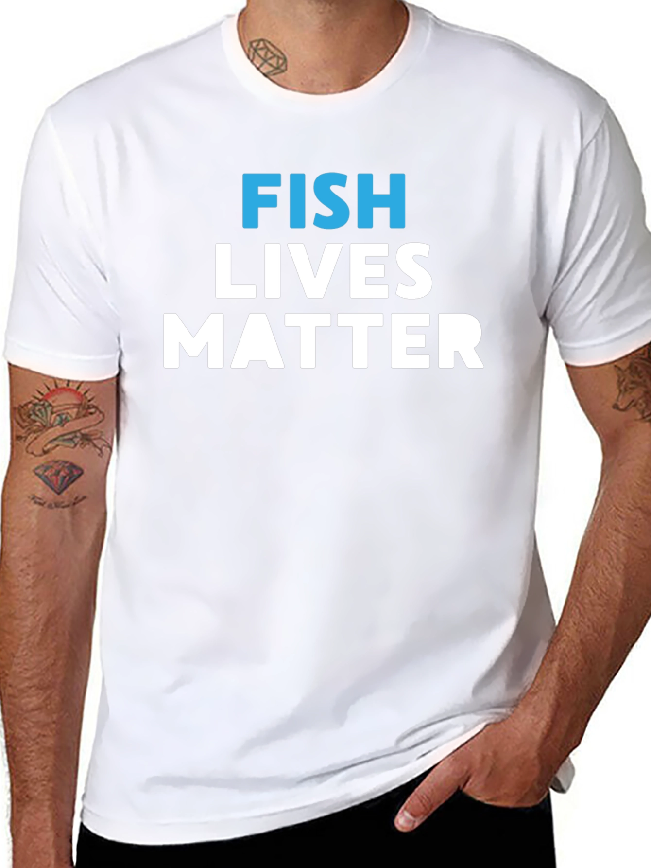 Fish Lives Matter Graphic Tee - Unisex Cotton T-Shirt