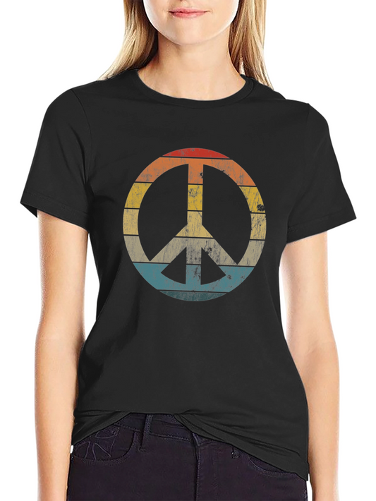 Vintage Peace Sign Graphic Tee