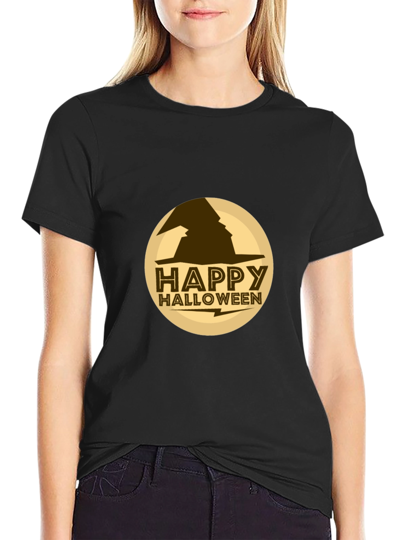 Happy Halloween Witch Hat T-Shirt