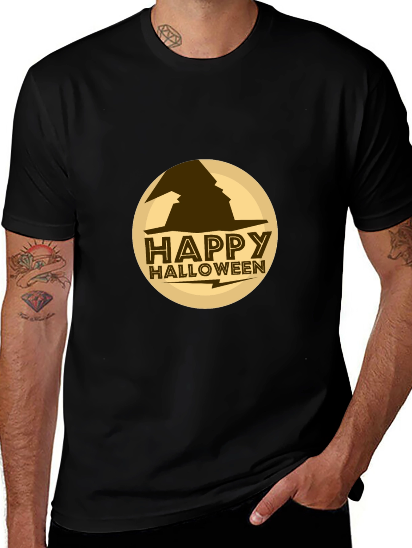 Happy Halloween Witch Hat T-Shirt