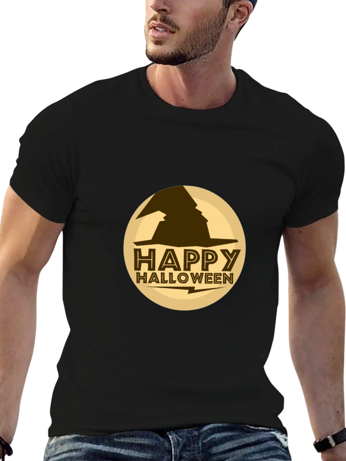 Happy Halloween Witch Hat T-Shirt