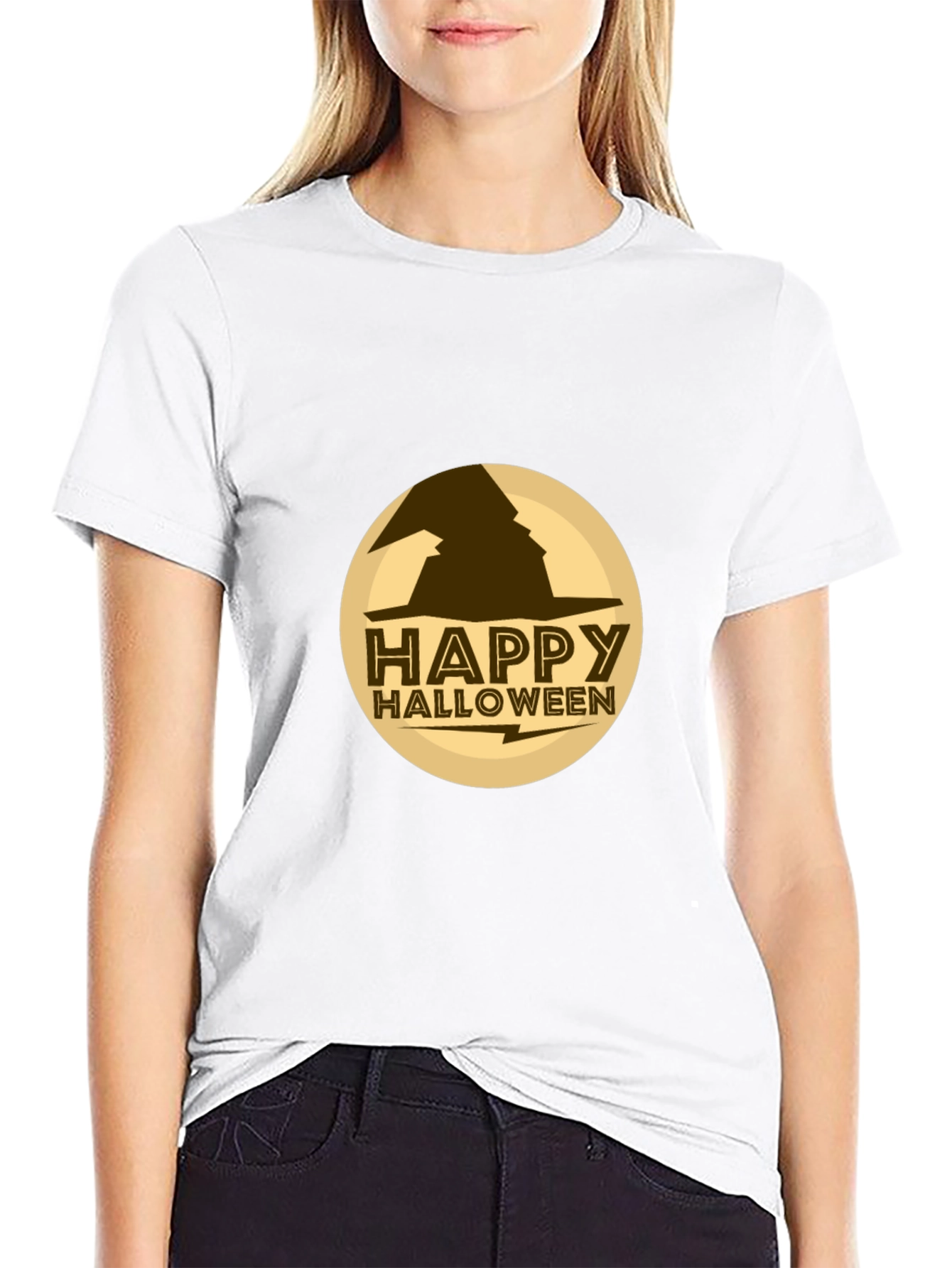 Happy Halloween Witch Hat T-Shirt