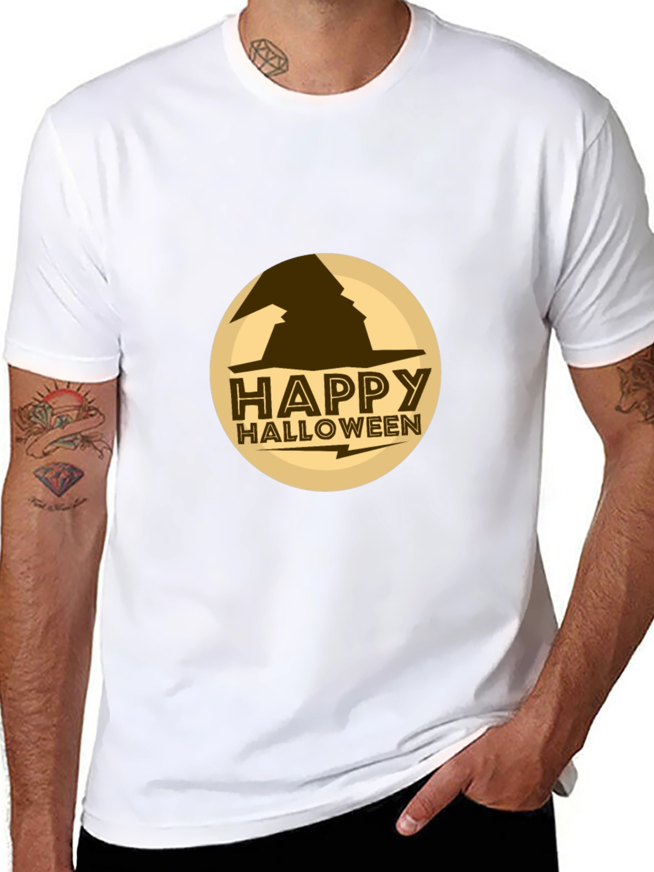 Happy Halloween Witch Hat T-Shirt