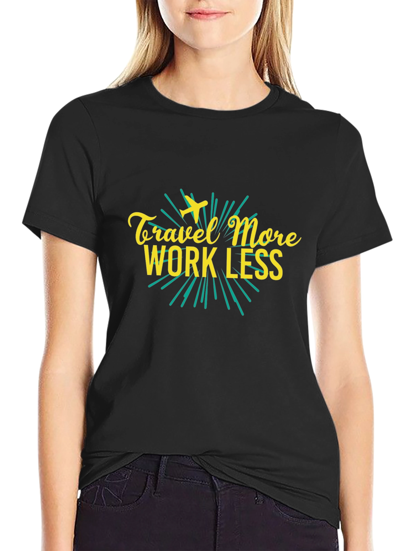 Travel More Work Less Graphic Tee
