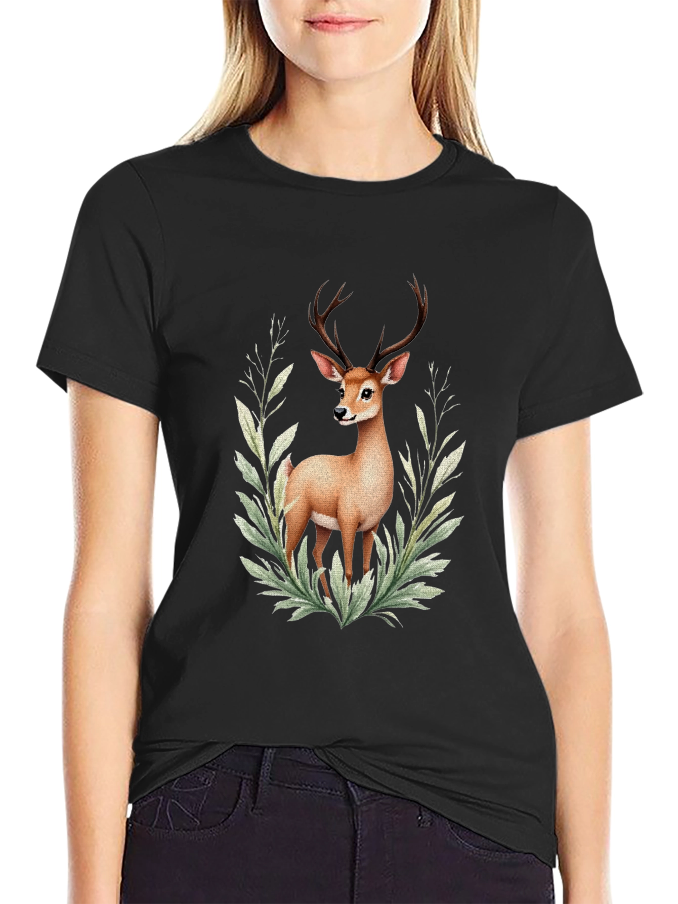 Deer Graphic Tee - Nature Inspired Style