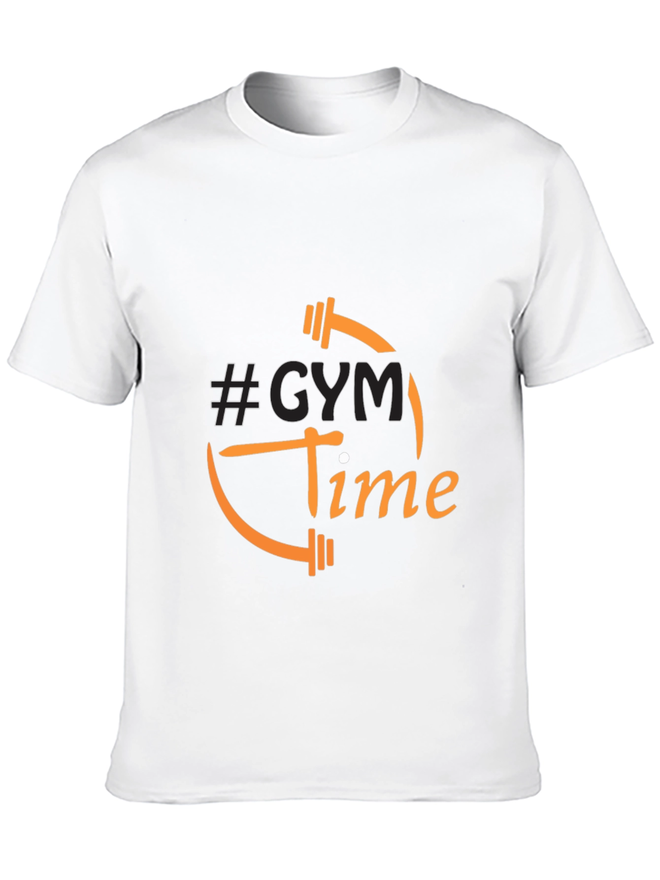 Gym Time Graphic Tee - Black Cotton Blend