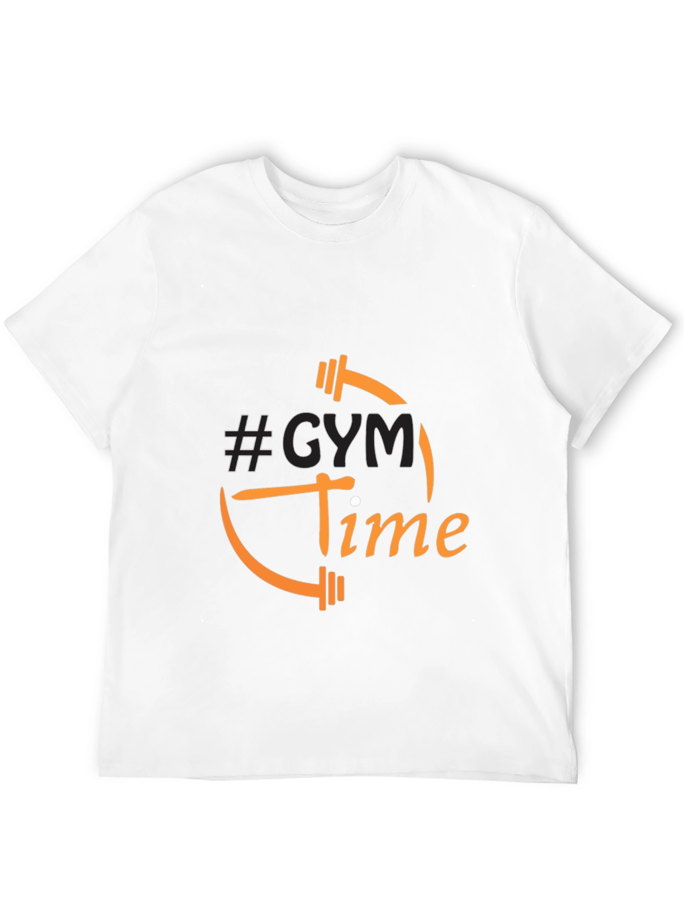 Gym Time Graphic Tee - Black Cotton Blend