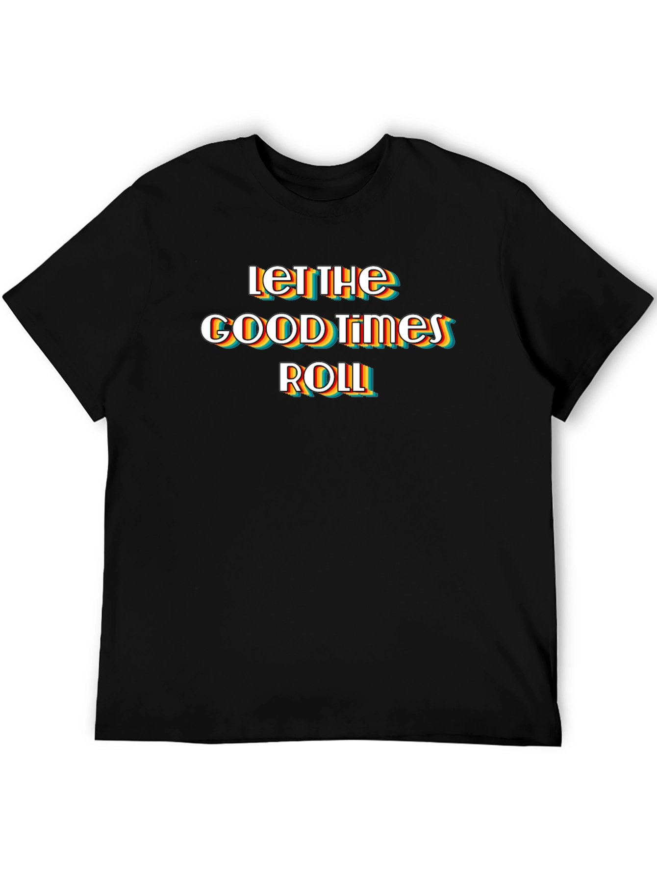 Let The Good Times Roll Black Graphic Tee