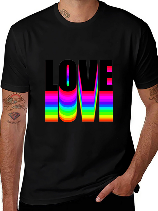Love Rainbow Pride T-Shirt - Black