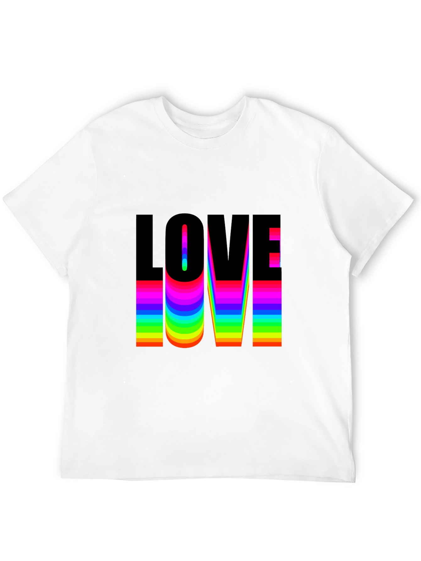 Love Rainbow Pride T-Shirt - Black