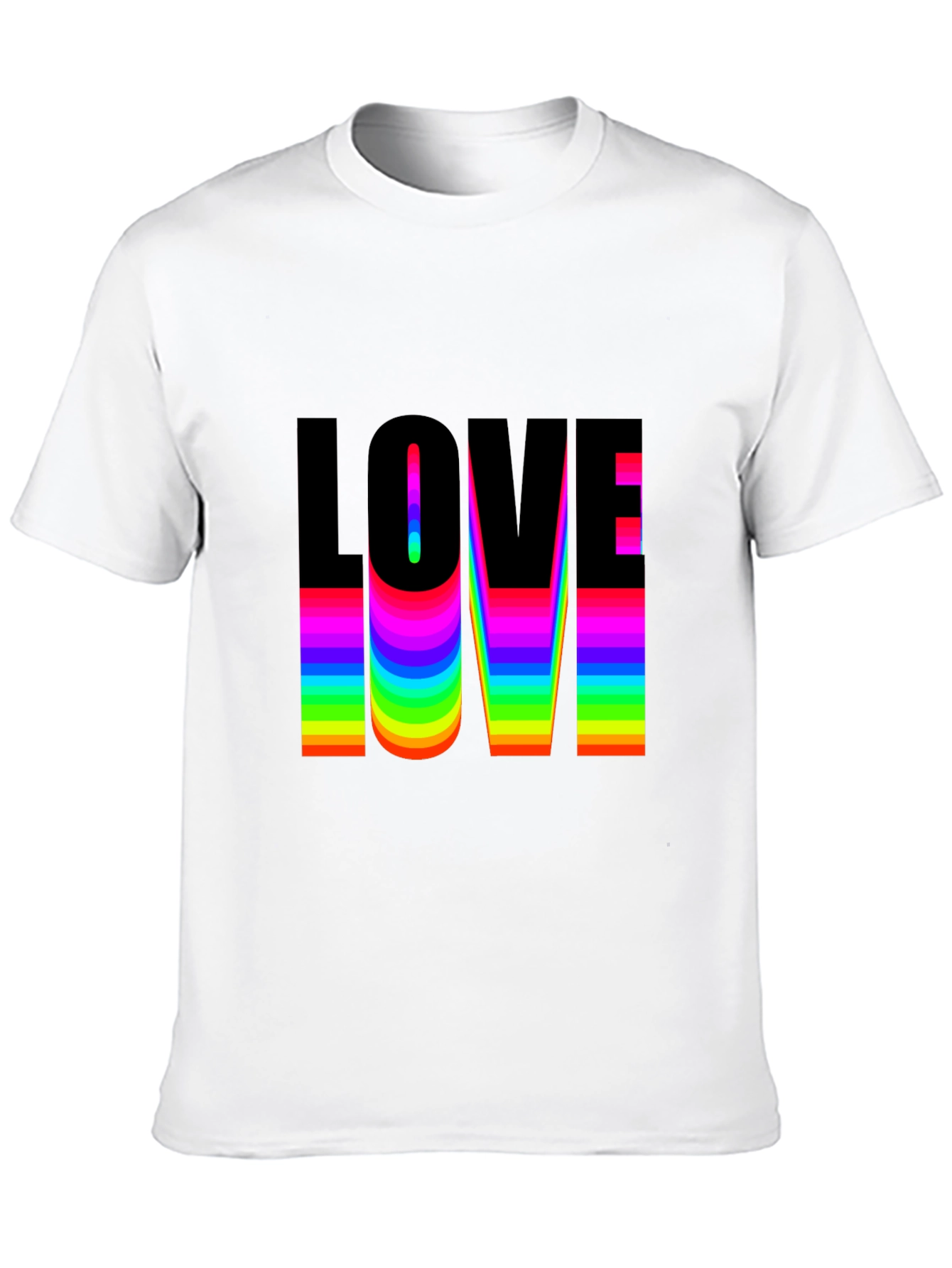 Love Rainbow Pride T-Shirt - Black