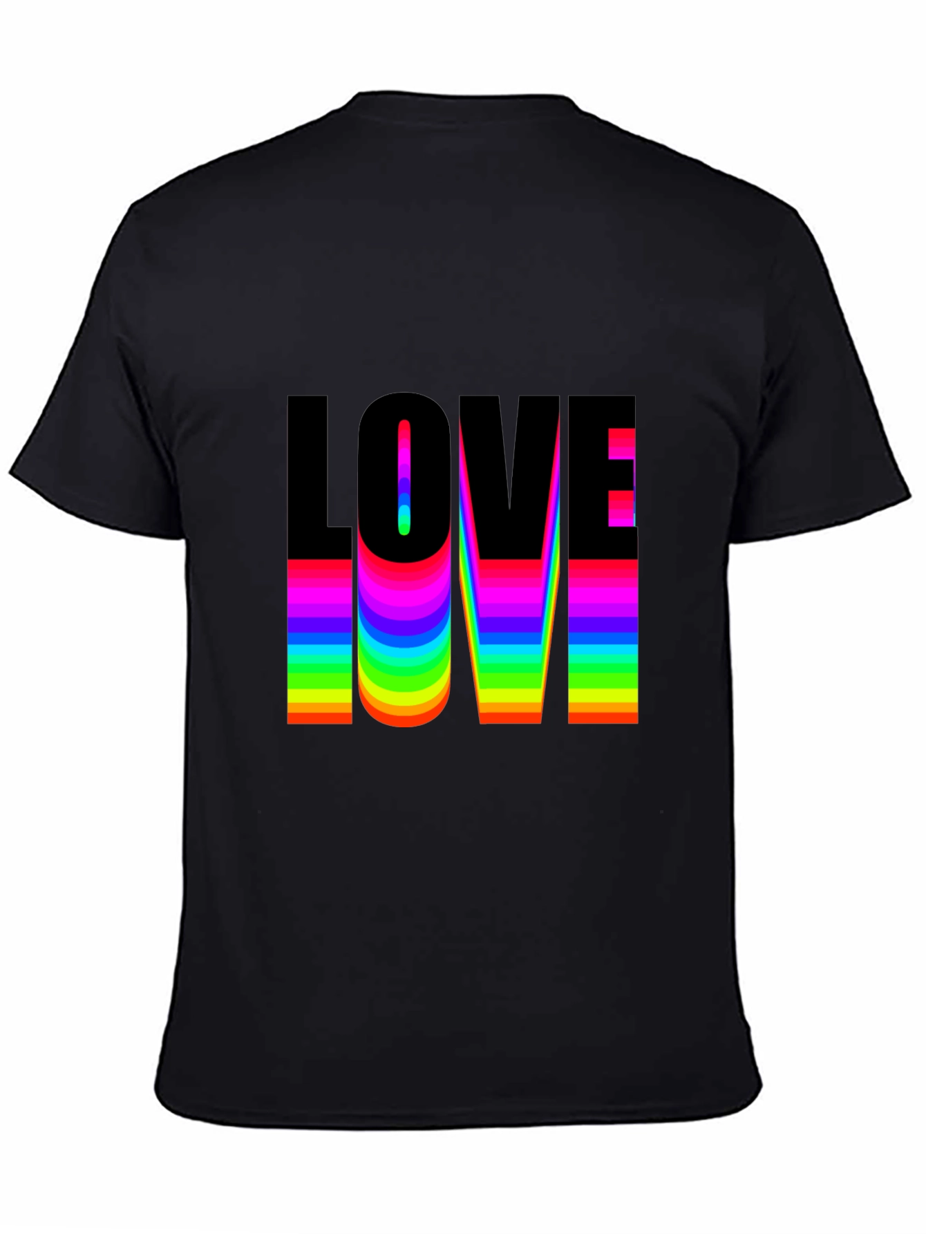 Love Rainbow Pride T-Shirt - Black