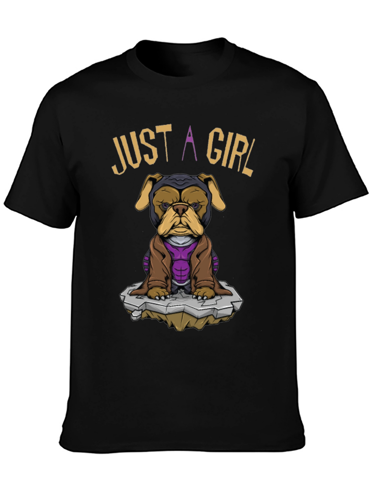 Just A Girl Dog T-Shirt - Superhero Pet Tee