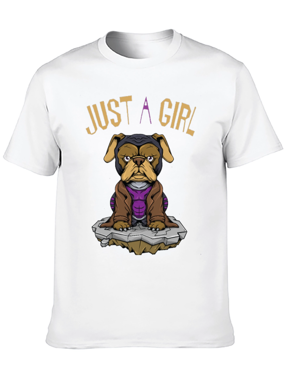 Just A Girl Dog T-Shirt - Superhero Pet Tee