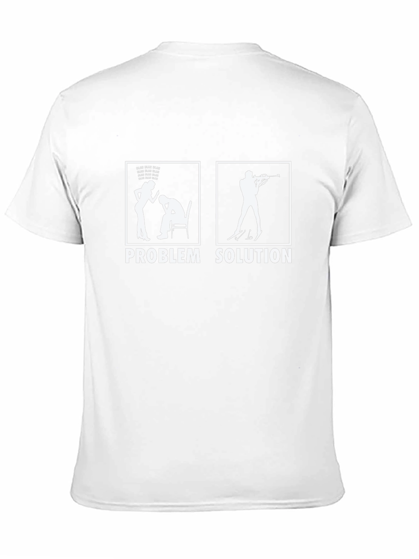Problem Solution Graphic T-Shirt - Humor Tee