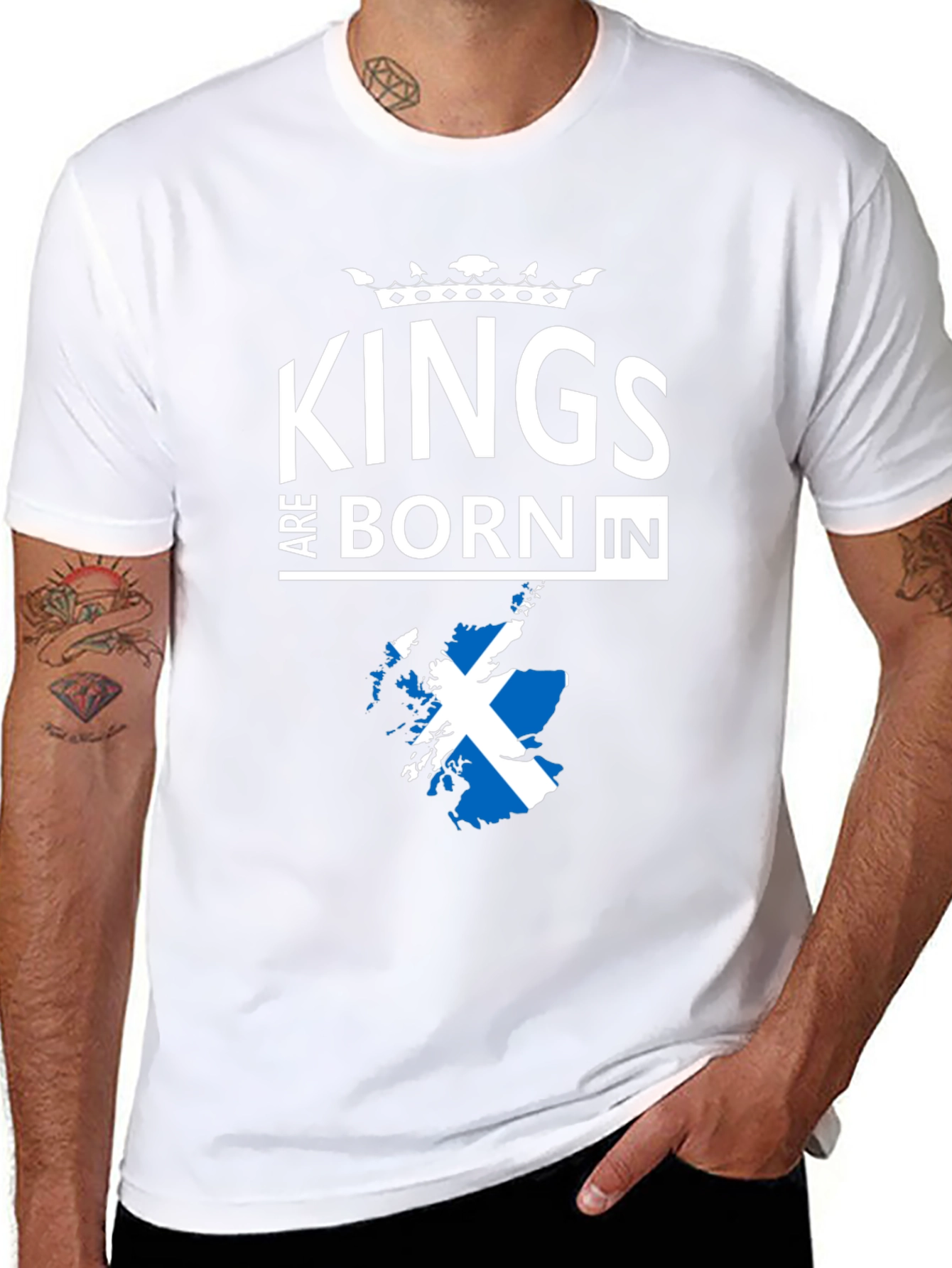 Kings Are Born In Scotland T-Shirt