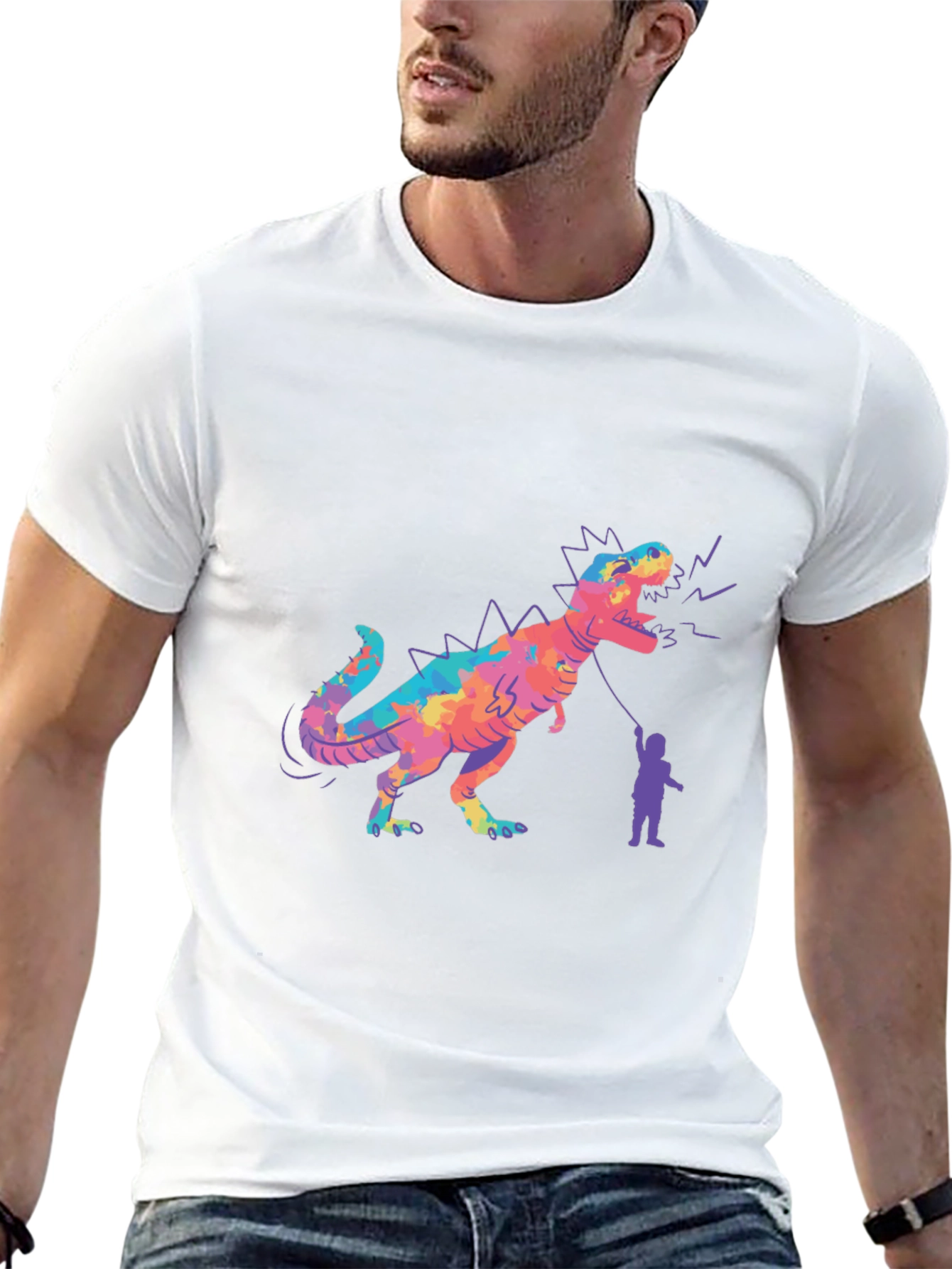 Dino & Boy Graphic Tee