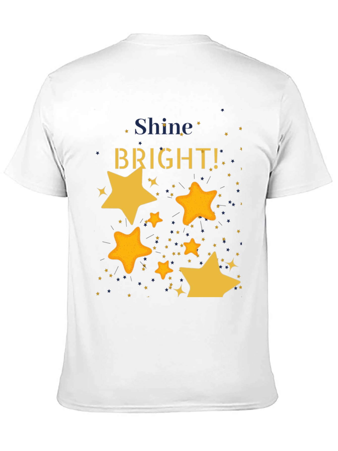 Shine Bright Starry Graphic Black T-Shirt