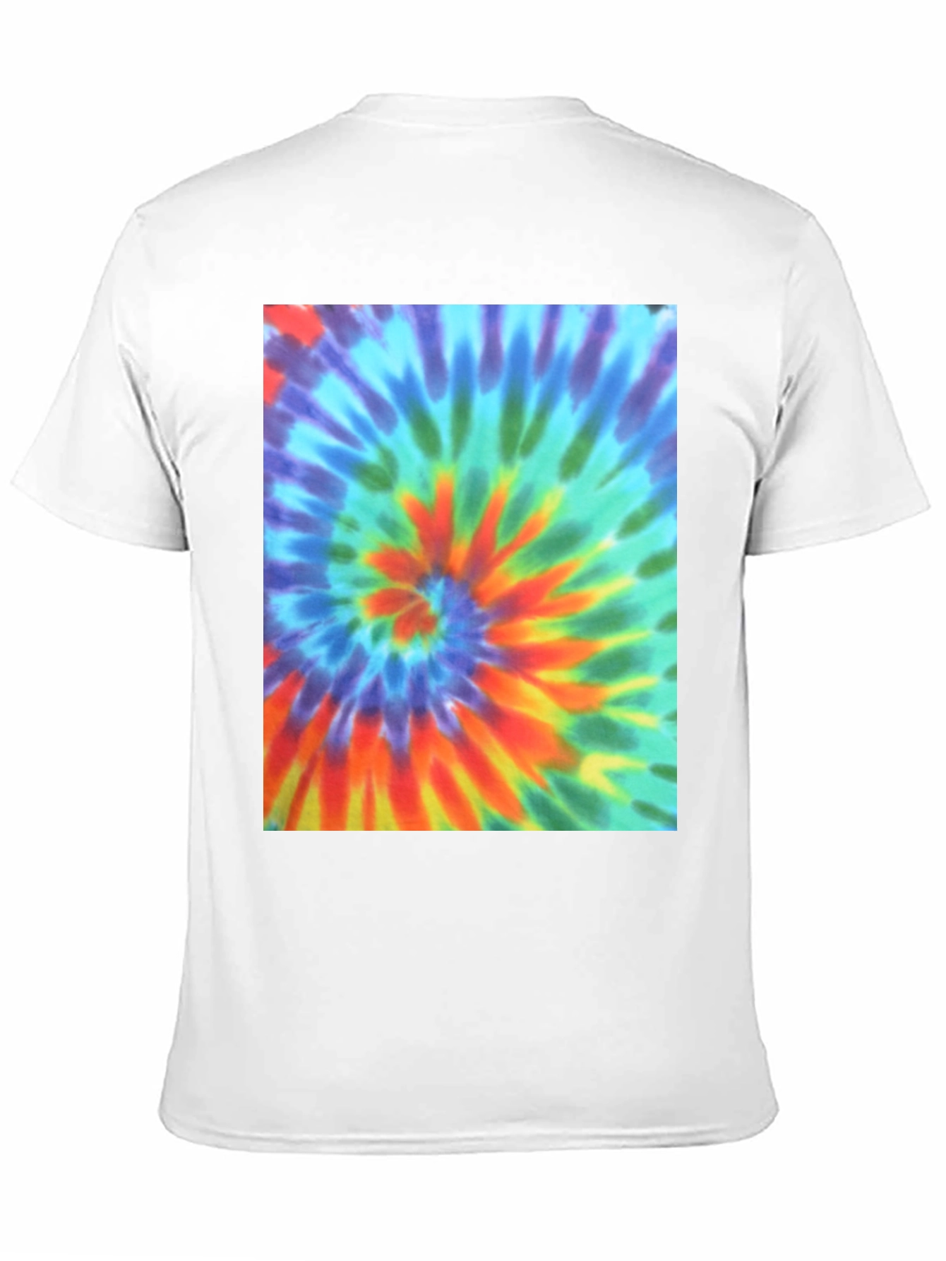 Tie Dye Swirl Graphic Tee - Mens Black T-Shirt