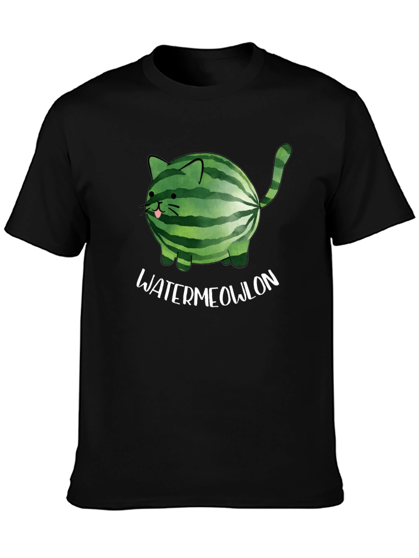 Watermeowlon Cat Graphic T-Shirt