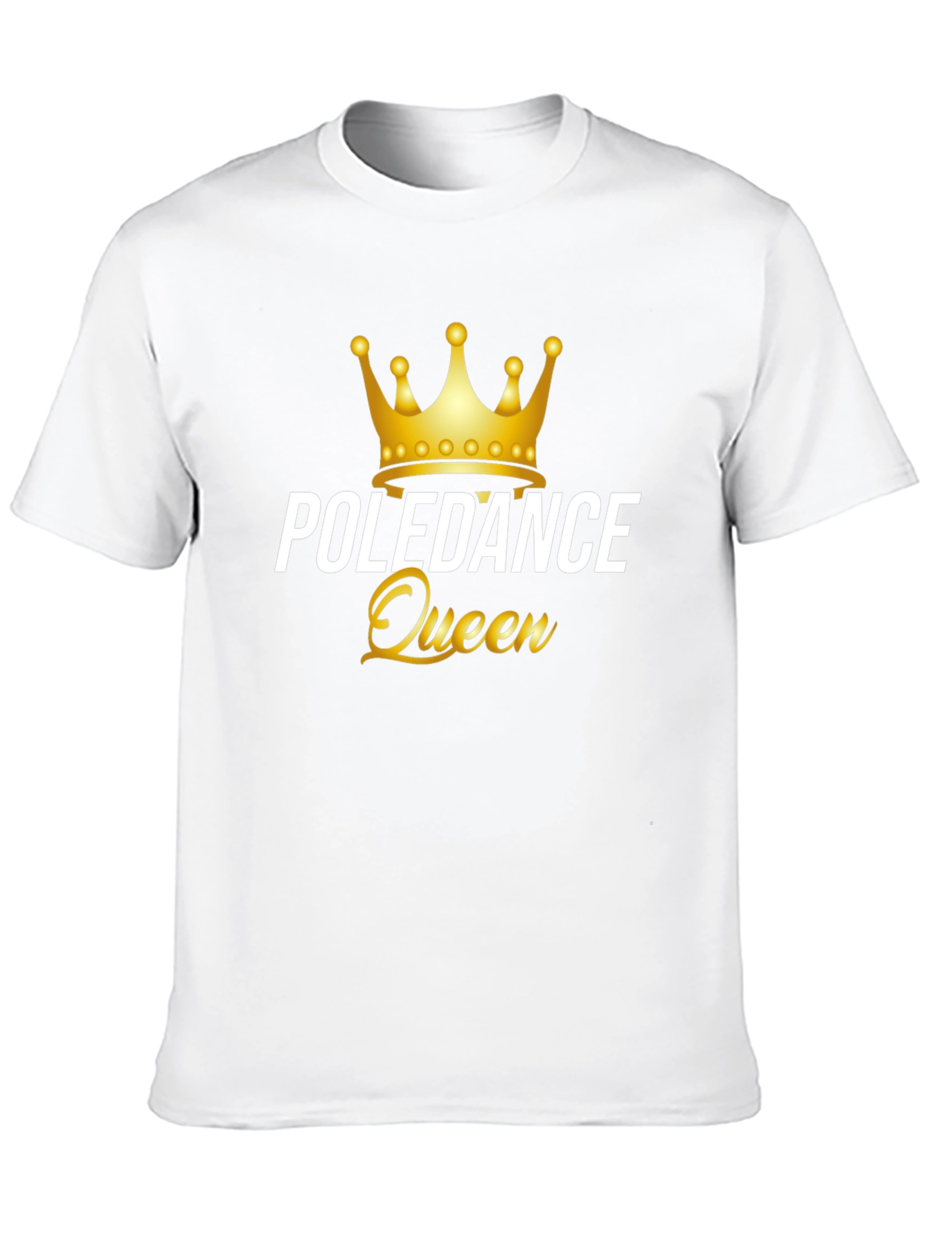 Poledance Queen Graphic Tee - Black Cotton T-Shirt