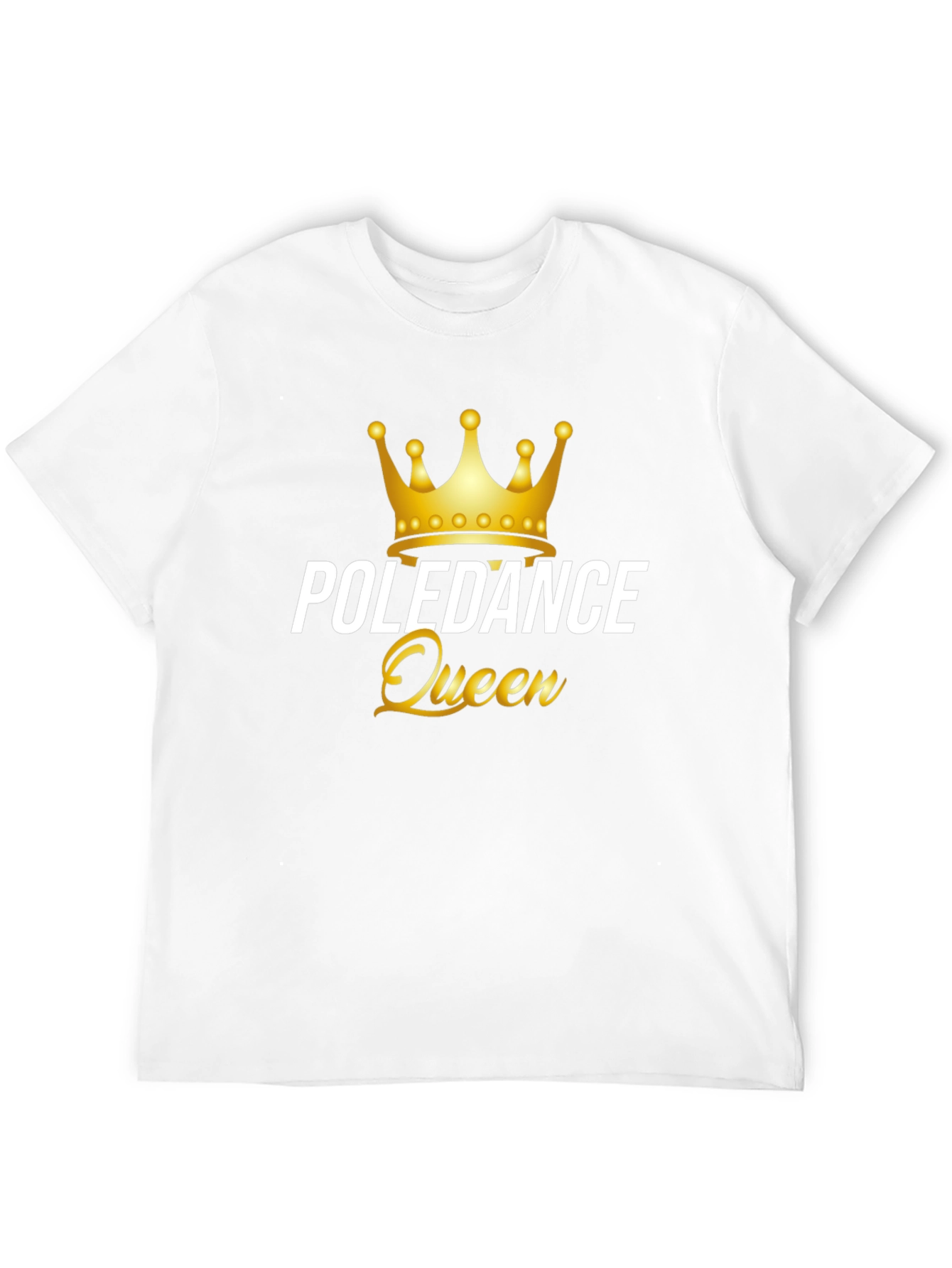 Poledance Queen Graphic Tee - Black Cotton T-Shirt