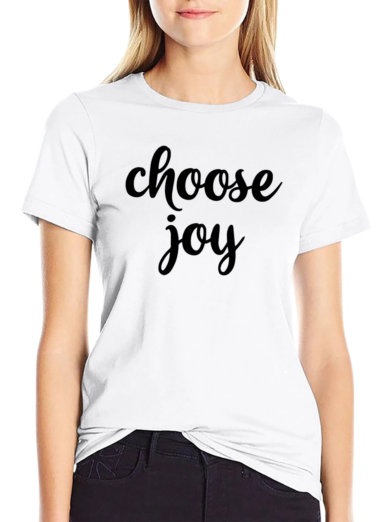 Choose Joy Black T-Shirt - Motivational Tee