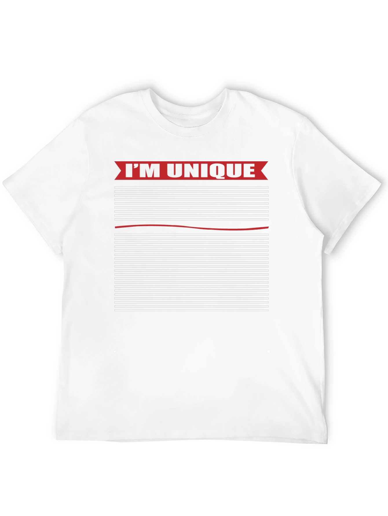 Unique Striped Graphic Tee - Black