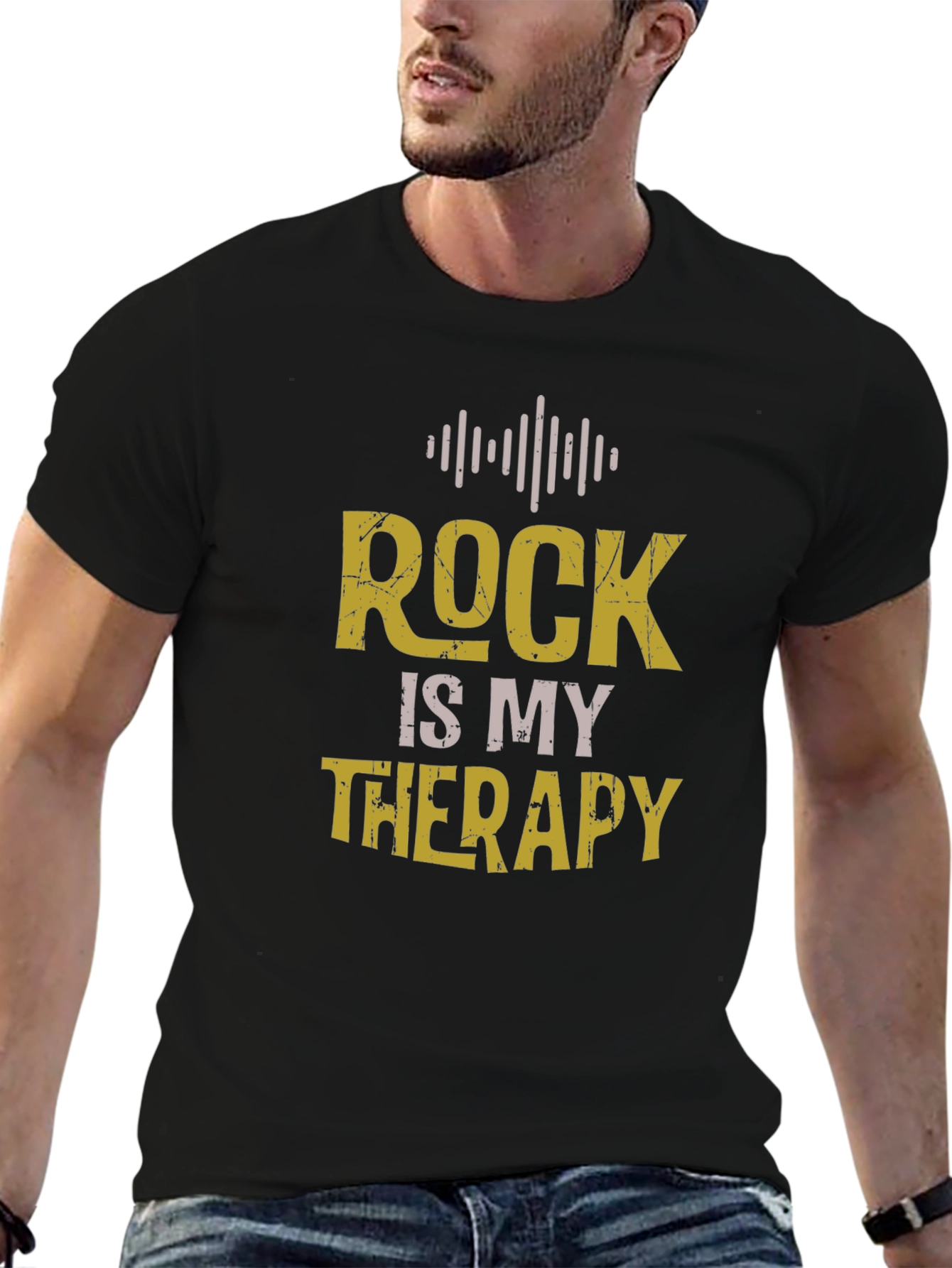 Rock Is My Therapy Graphic T-Shirt
