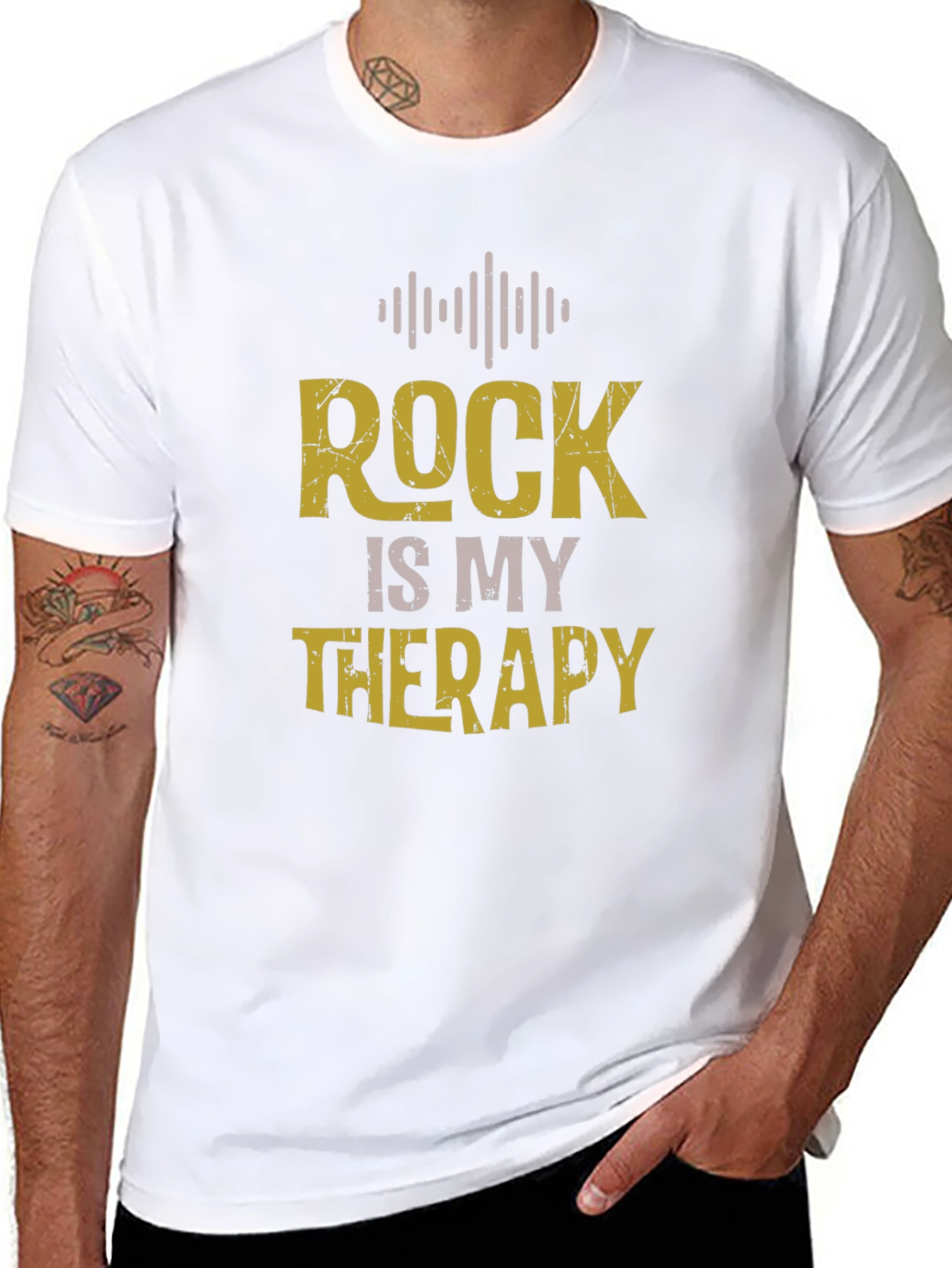Rock Is My Therapy Graphic T-Shirt