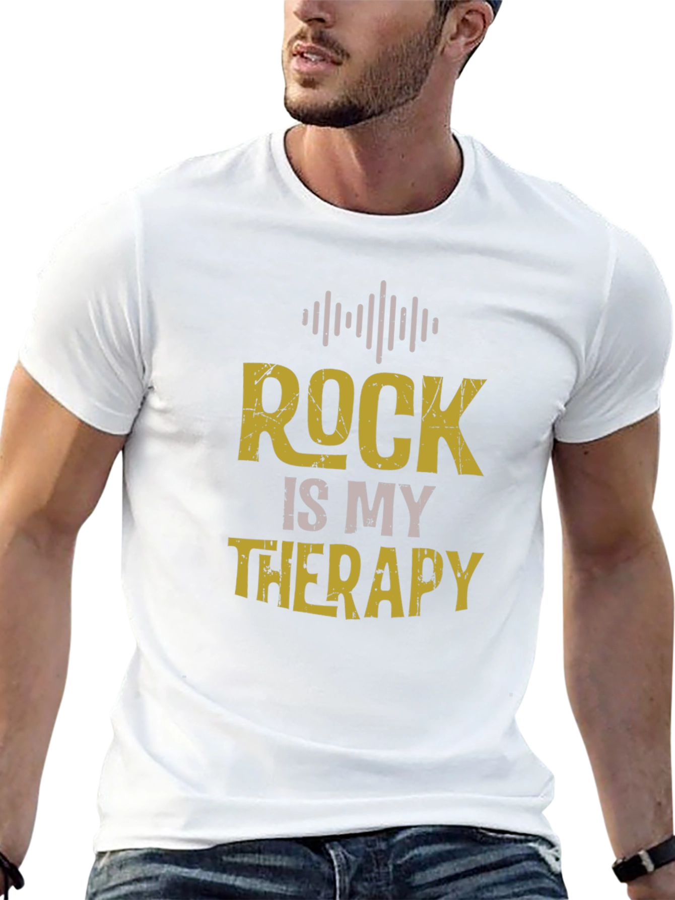 Rock Is My Therapy Graphic T-Shirt