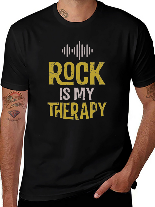 Rock Is My Therapy Graphic T-Shirt