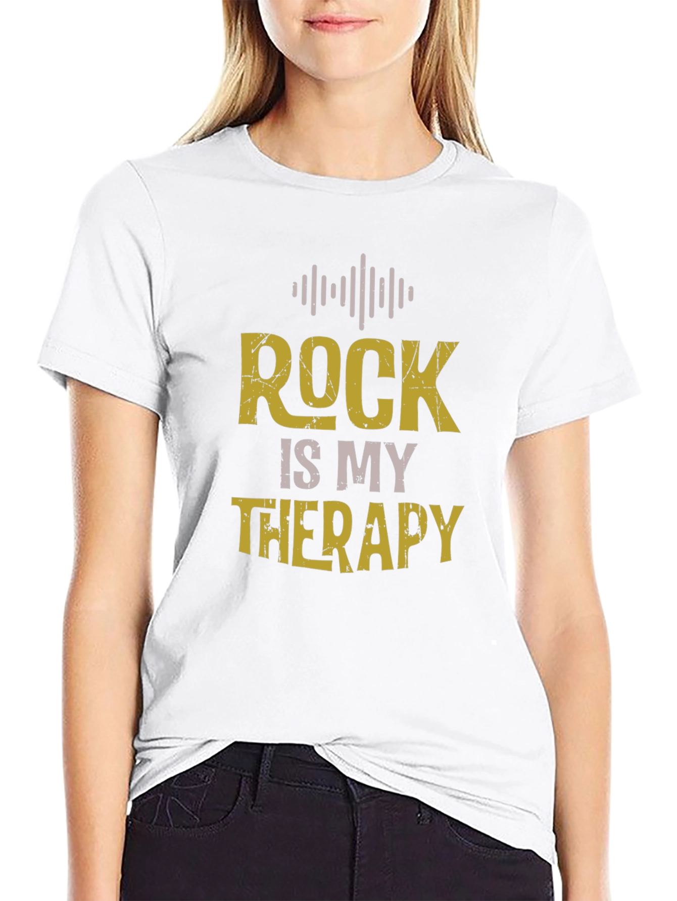 Rock Is My Therapy Graphic T-Shirt