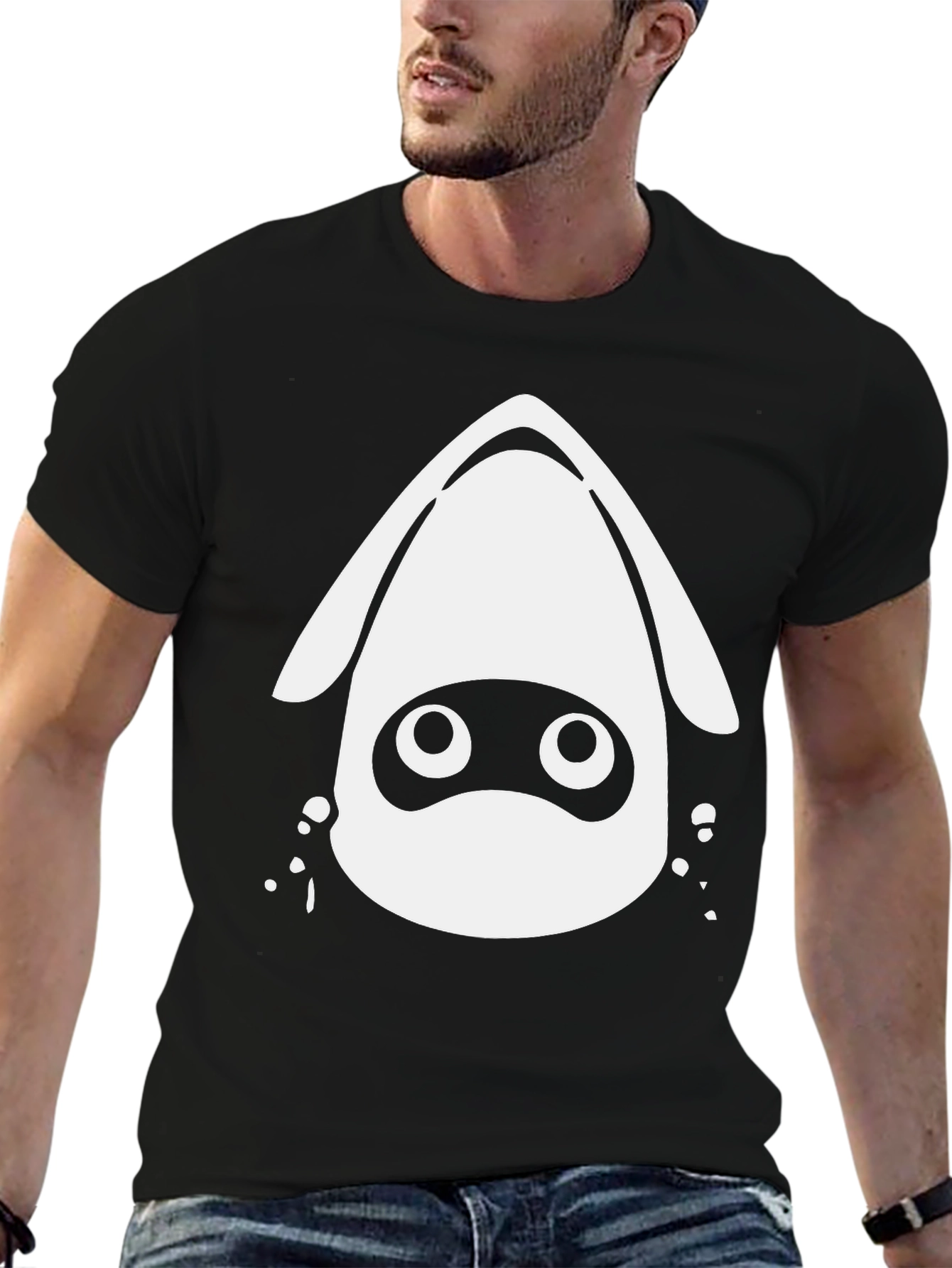 Squid Graphic Black T-Shirt - Casual Wear