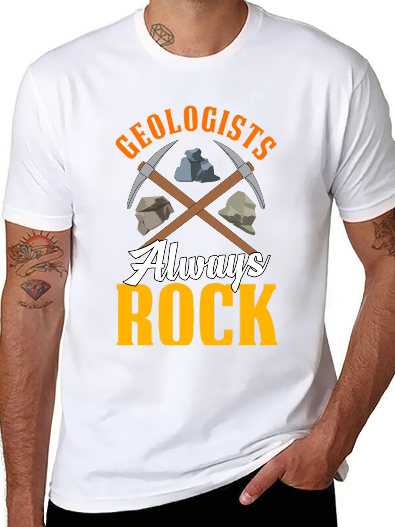 Geologists Always Rock T-Shirt - Funny Geology Tee